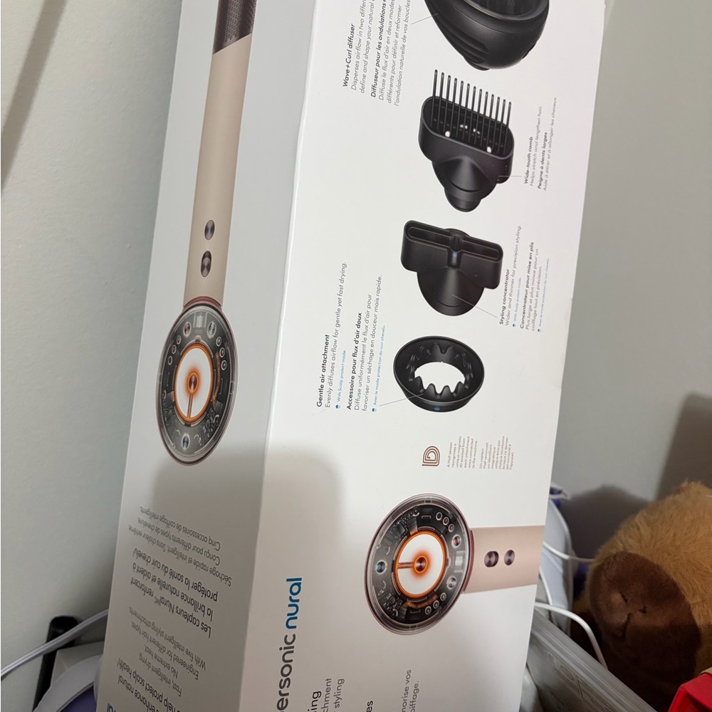 Brand New Dyson Supersonic Hair Dryer in White and Black